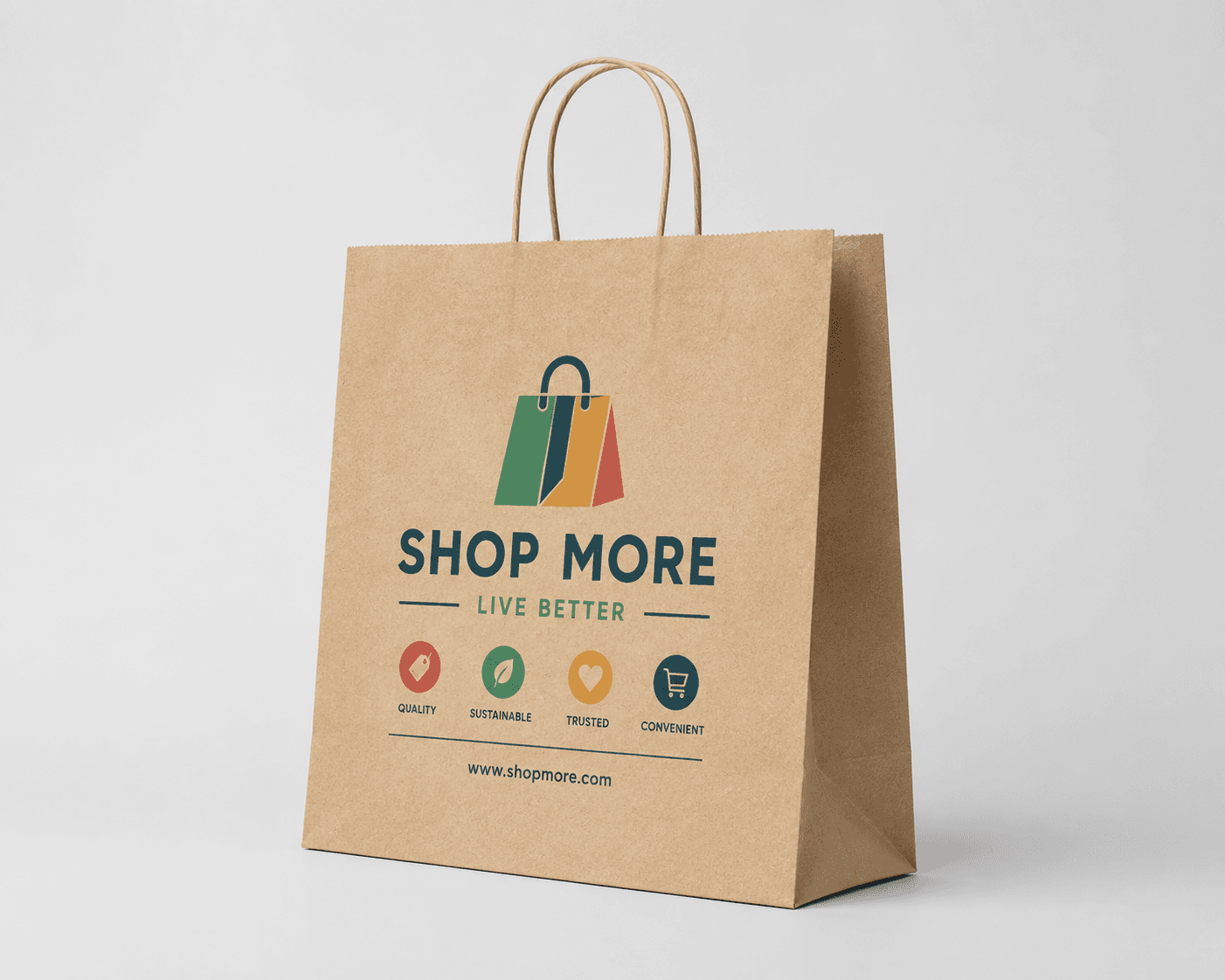 Kraft Shopping Bag (Brown Virgin)