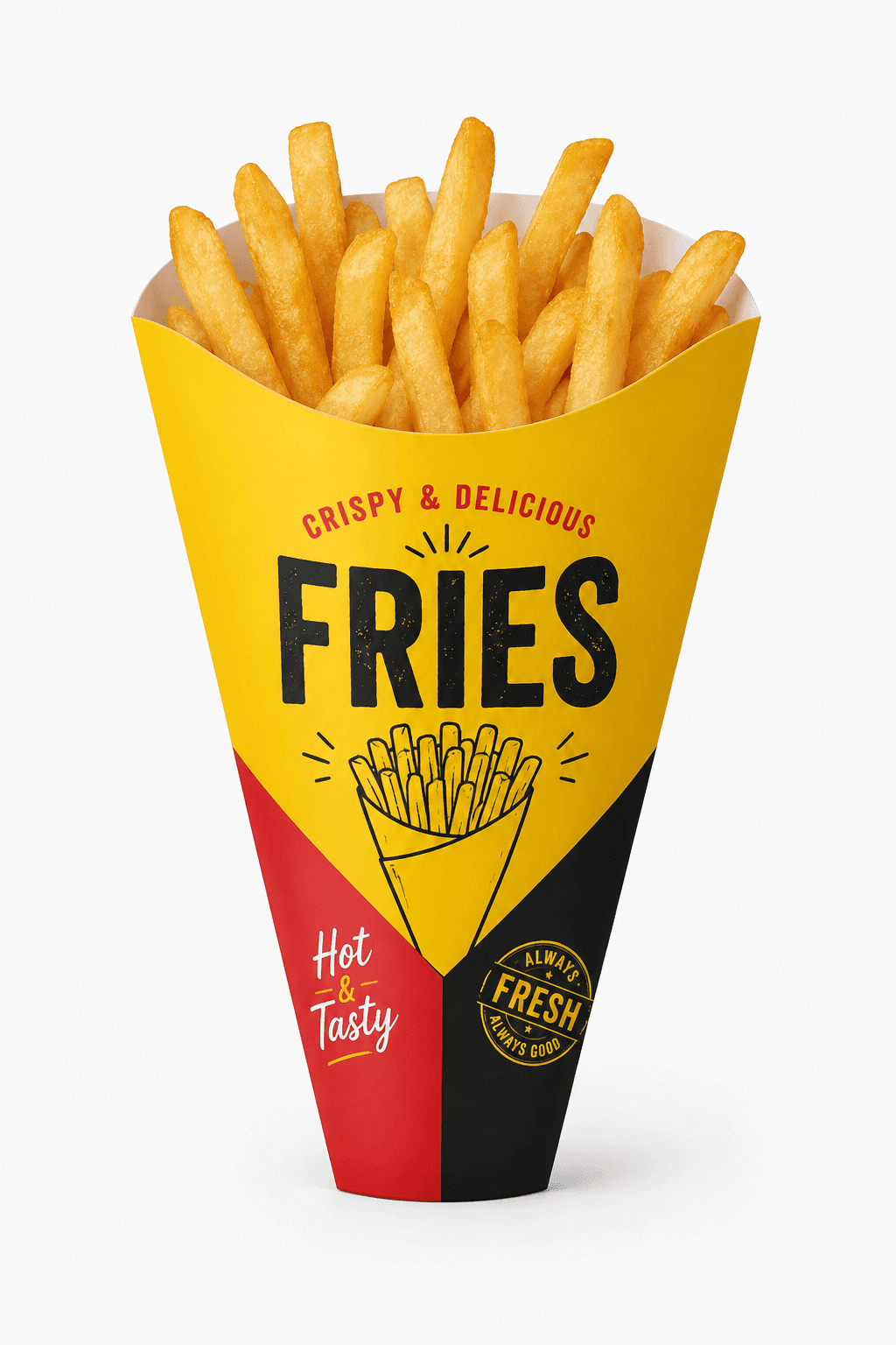 Cone French Fries Box (Takeaway)