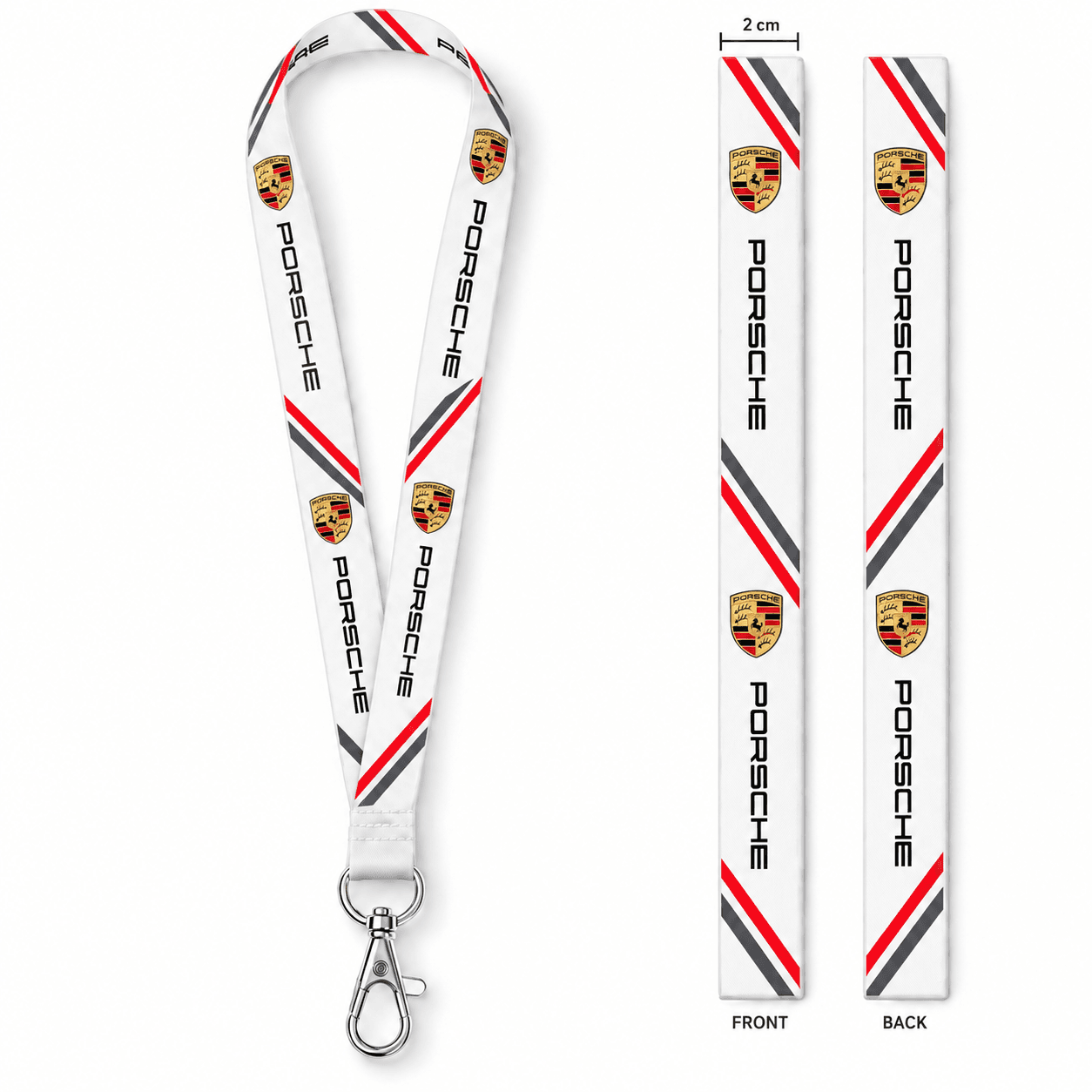 2 cm Premium Polyester Lanyard with Metal Hook