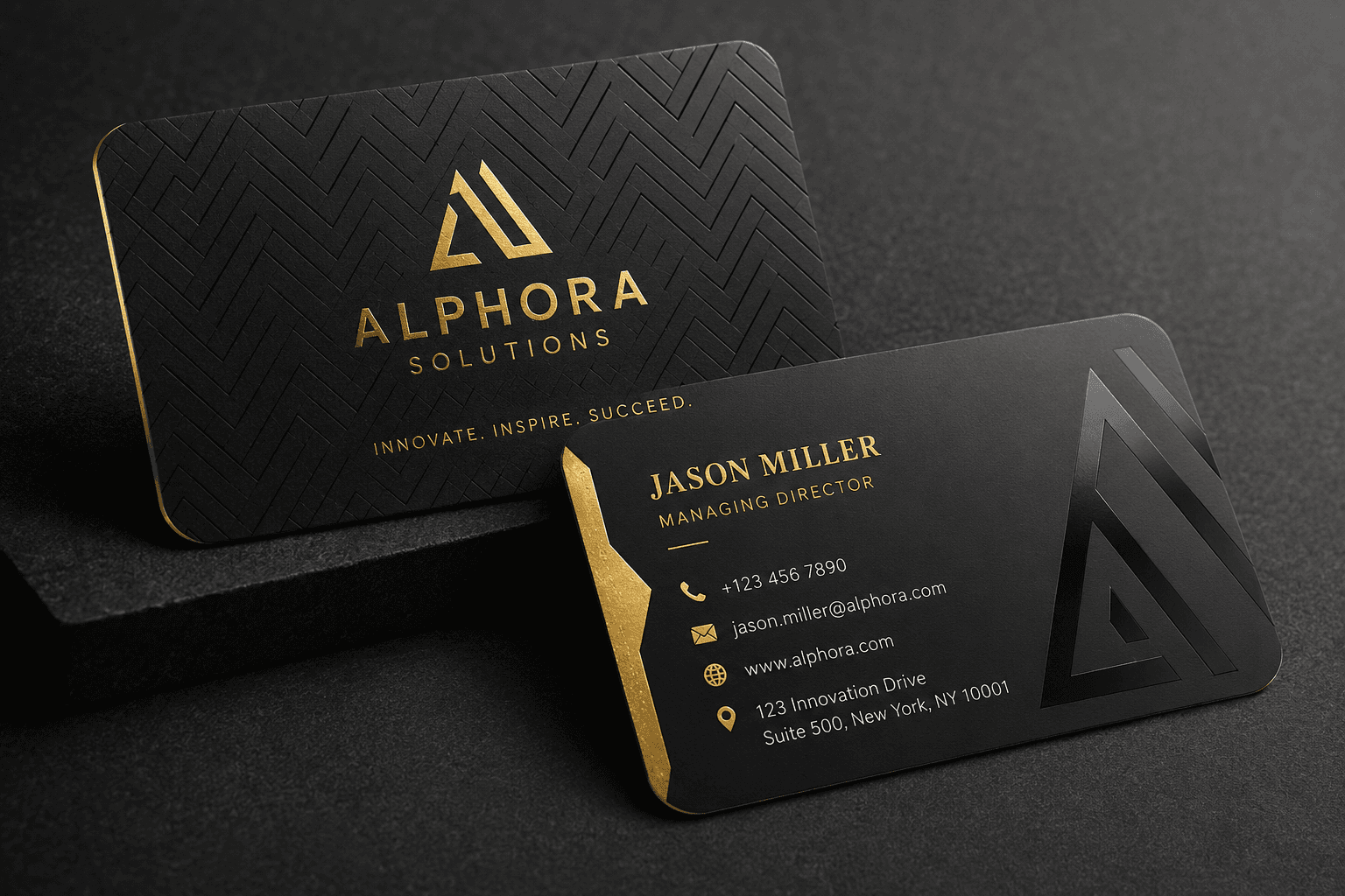 Rounded Corner Gold Foil Spot UV Matt Lamination 400gsm