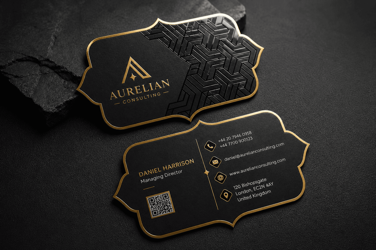 Custom Die Cut Gold Foil Spot UV Matt Lamination 400gsm