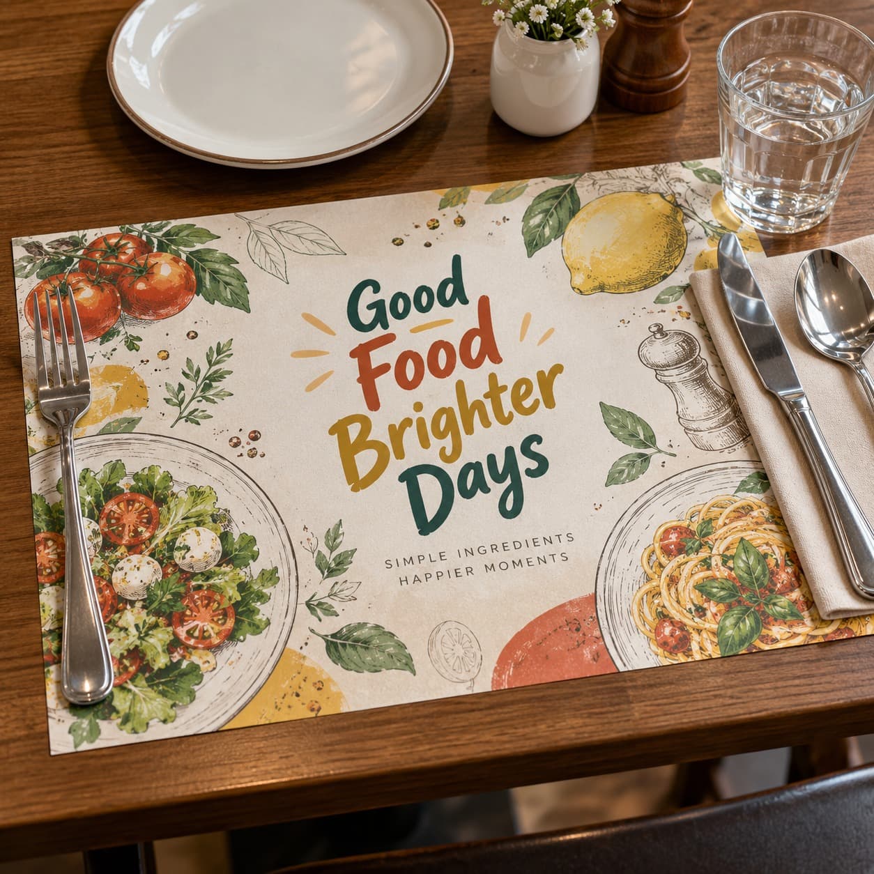 Table Mat - 4 Color (Wood free 80gsm)